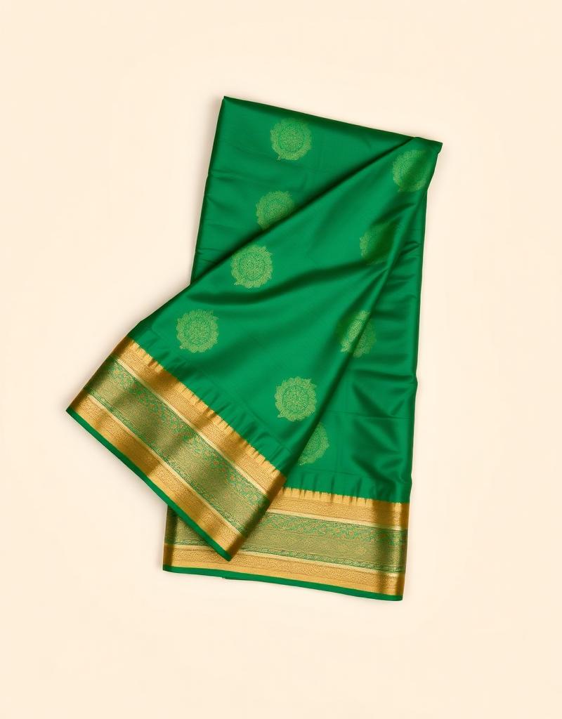 Emerald Zari Banarasi Silk Saree